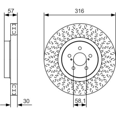 BOSCH | Bremsscheibe | 0 986 479 A81