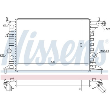 Nissens | Kühler, Motorkühlung | 630681