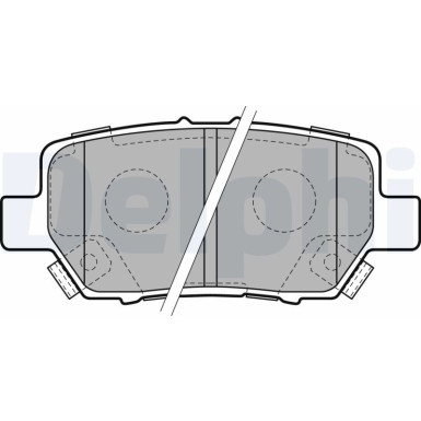 Delphi | Bremsbelagsatz, Scheibenbremse | LP2160
