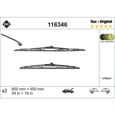 SWF | Wischblatt | Scheibenwischer | 116346
