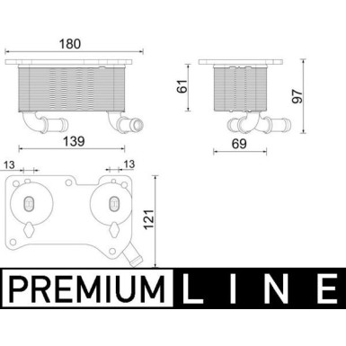 Mahle | Ölkühler, Motoröl | CLC 294 000P