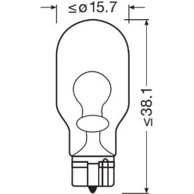 Osram | Glühlampe, Blinkleuchte | Original W16W 12V Doppelblister | 921-02B