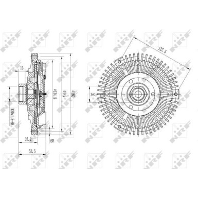NRF | Kupplung, Kühlerlüfter | 49633