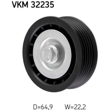 SKF | Umlenk-/Führungsrolle, Keilrippenriemen | VKM 32235