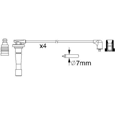 BOSCH | Zündleitungssatz | 0 986 357 150