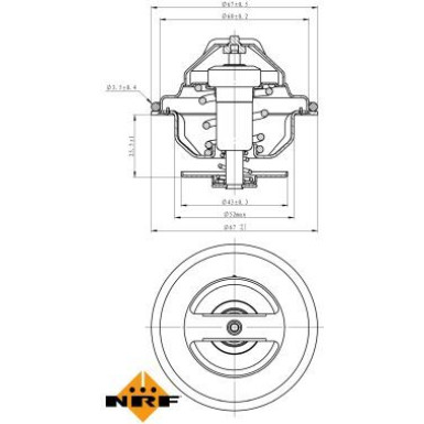 NRF | Thermostat, Kühlmittel | 725188