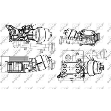 NRF | Ölkühler, Motoröl | 31326