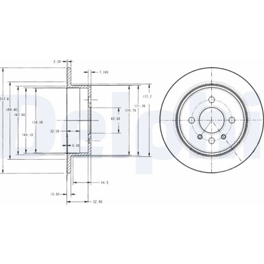 Delphi | Bremsscheibe | BG2202