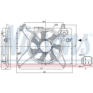 Nissens | Lüfter, Motorkühlung | 85895
