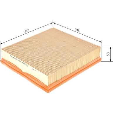 BOSCH 1 457 433 571 Luftfilter