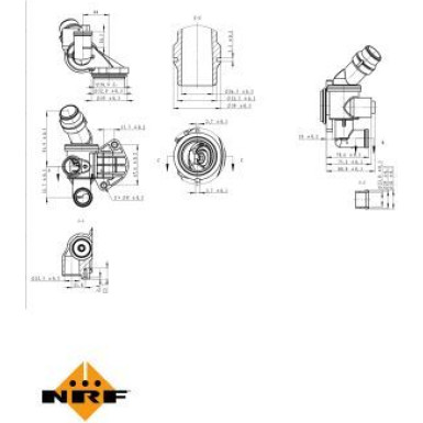 NRF | Thermostat, Kühlmittel | 725003