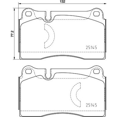 Brembo | Bremsbelagsatz, Scheibenbremse | P 85 159