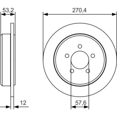 BOSCH | Bremsscheibe | 0 986 479 A80