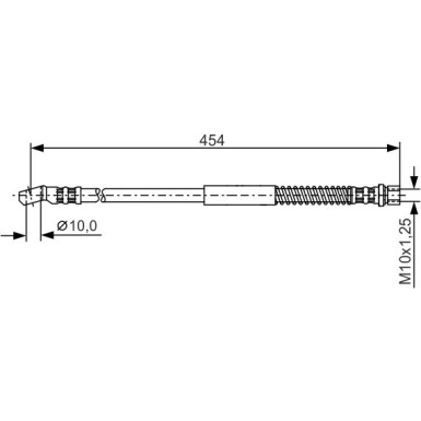 BOSCH | Bremsschlauch | 1 987 481 029