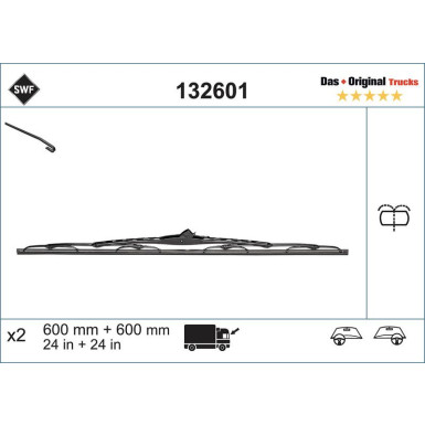 SWF | Wischblatt | Scheibenwischer | 132601