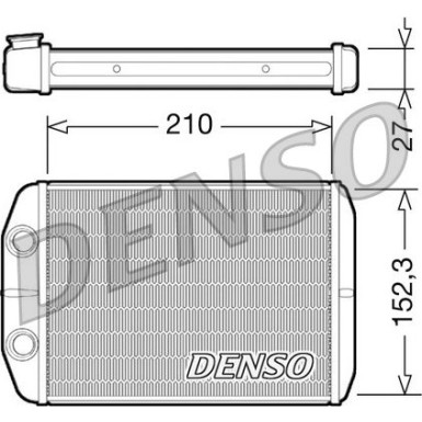 Denso | Wärmetauscher, Innenraumheizung | DRR09073