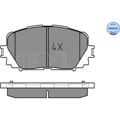 Meyle | Bremsbelagsatz, Scheibenbremse | 025 247 0817