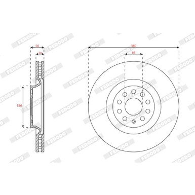 Ferodo | Bremsscheibe | DDF3062C-1