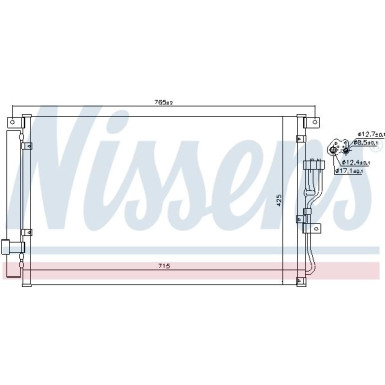 Nissens | Kondensator, Klimaanlage | 940210