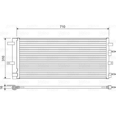 Valeo | Kondensator, Klimaanlage | 822618