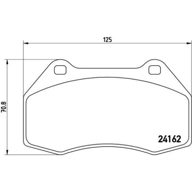 Brembo | Bremsbelagsatz, Scheibenbremse | P 68 036