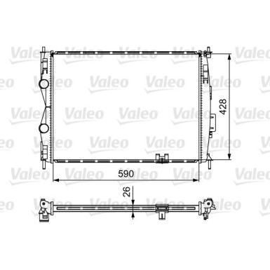 Valeo | Kühler, Motorkühlung | 735116