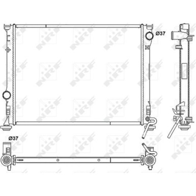 NRF | Kühler, Motorkühlung | 53041