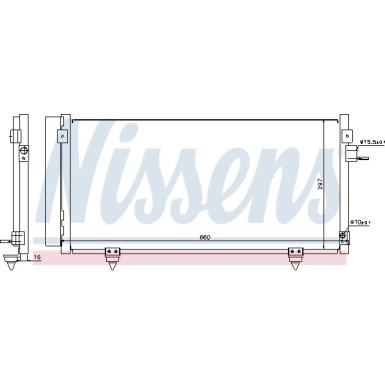 Nissens | Kondensator, Klimaanlage | 940257