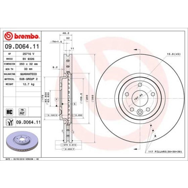 Brembo | Bremsscheibe | 09.D064.11