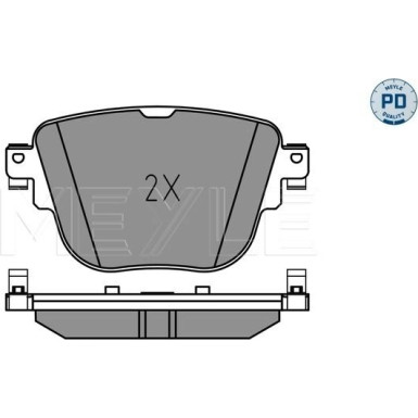 Meyle | Bremsbelagsatz, Scheibenbremse | 025 227 9217/PD