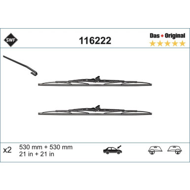 SWF | Wischblatt | Scheibenwischer | 116222
