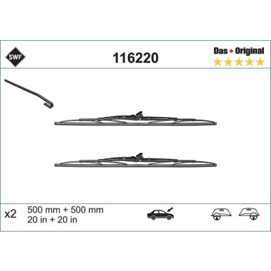 SWF | Wischblatt | Scheibenwischer | 116220