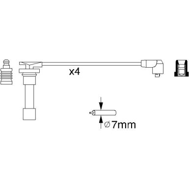 BOSCH | Zündleitungssatz | 0 986 356 776