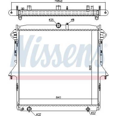 Nissens | Kühler, Motorkühlung | 69245