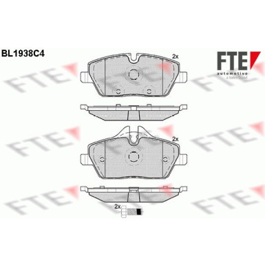 FTE | Bremsbelagsatz, Scheibenbremse | 9010530