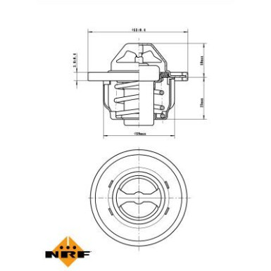 NRF | Thermostat, Kühlmittel | 725089