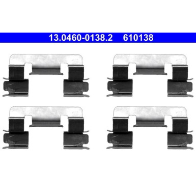 ATE | Zubehörsatz, Scheibenbremsbelag | 13.0460-0138.2