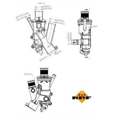 NRF | Thermostat, Kühlmittel | 725165