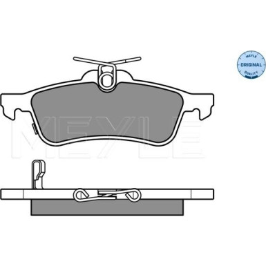 Meyle | Bremsbelagsatz, Scheibenbremse | 025 245 7415/W
