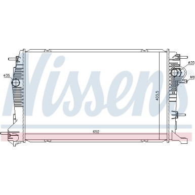 Nissens | Kühler, Motorkühlung | 637622