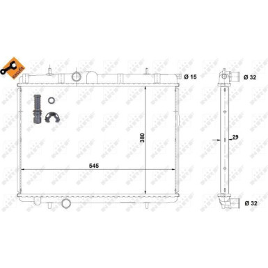 NRF | Kühler, Motorkühlung | 58301