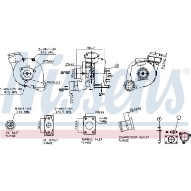 Nissens | Lader, Aufladung | 93173