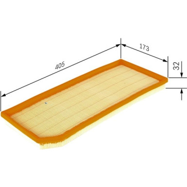 BOSCH F 026 400 178 Luftfilter