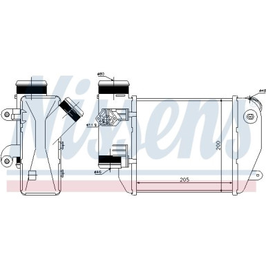 Nissens | Ladeluftkühler | 96576