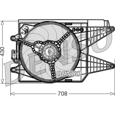 Denso | Lüfter, Motorkühlung | DER09049