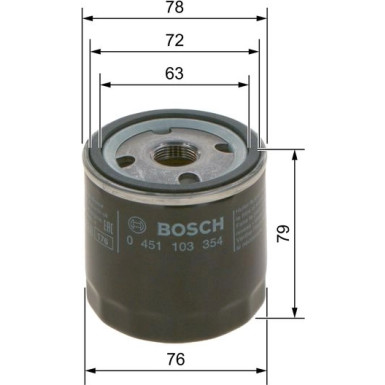 BOSCH 0 451 103 354 Ölfilter