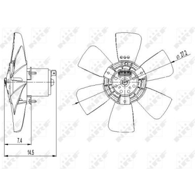 NRF | Lüfter, Motorkühlung | 47390