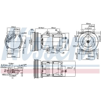 Nissens | Kompressor, Klimaanlage | 89191