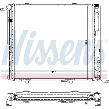 Nissens | Kühler, Motorkühlung | 62693A