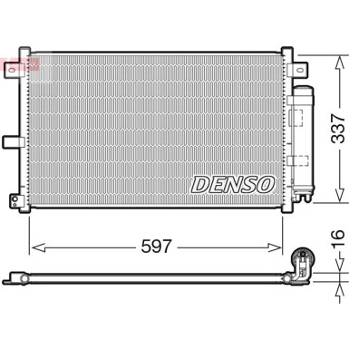 Denso | Kondensator, Klimaanlage | DCN44001